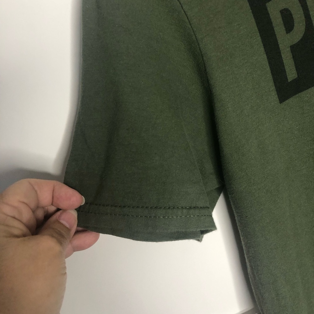 Pearl Jam Short Sleeve T-shirt Army Green S Double Graphic Band Tee 2022 - Picture 5 of 9